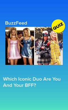 two women in dresses with the caption buzzfeed which iconic duo are you and your bff?