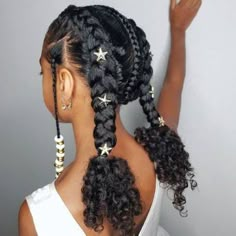 Teenage Hairstyles For School, Winter Natural Hairstyles, Teenage Hairstyles, Pretty Braids, Natural Hairstyles For Kids, Girls Natural Hairstyles, Beautiful Natural Hair, Two Braids