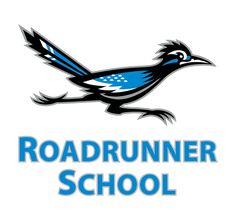 the roadrunner school logo on a white background