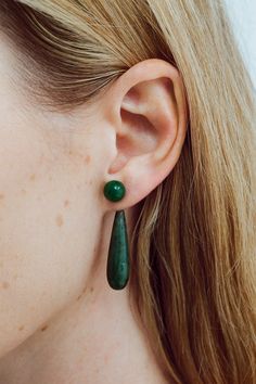 Small Angelika Earrings In Jade | Sophie Buhai Sophie Buhai Jewelry, Cast Jewelry, Mid Century Earrings, Ancient Jewels, Cool Earrings, Tahitian Pearl Earrings, Sophie Buhai, Fairy Wedding, Style Edit