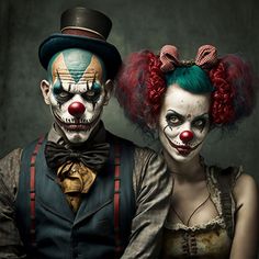 Fantasy Circus, Scary Circus, Creepy Clown Makeup, Circus Makeup, Creepy Clowns, Horror Clown, Scary Clown Makeup, Creepy Carnival, Halloween Circus