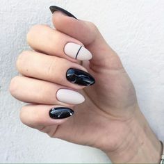 darkkka18 Marble Nail Designs, Matte Nails Design, Simple Acrylic Nails, Almond Nails Designs, Almond Acrylic Nails, Super Nails, Long Acrylic, Marble Nails, Nail Shapes