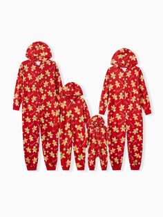 This Printed Christmas Gingerbread Patterned Family Matching Set is perfect for creating memorable moments during the festive season. With a cozy, all-in-one design, these matching outfits are ideal for lounging, photoshoots, or enjoying holiday traditions together. Features: Made from soft, lightweight fabric that ensures comfort and warmth for all-day wear. Features a vibrant gingerbread man and candy print, making it fun and playful for the entire family. The full-zip front closure makes it e Candy Print, Christmas Fits, Baby Size Chart, Christmas Onesie, Baby Fabric, Pajamas Sets, Kimono Pattern, Soft Pajamas, Matching Family Pajamas