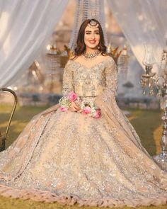 Engagement Fits, Bridal Anarkali Suits, Casual Bridal Dress, Latest Bridal Lehenga, Bridal Dresses Pakistan, Frock Fashion, Stylish Wedding Dresses