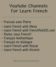 the french language is used to teach children how to learn french with this interactive video