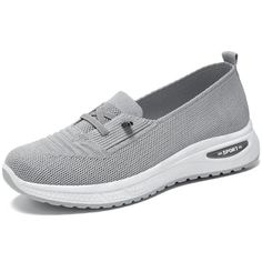 DADAWEN Women's casual sneakers slip on flat.These stylish and comfortable casual shoes are very easy to put on and take off, and have a breathable mesh construction for extra comfort.Ideal for work or walking and relaxing. Size: M.  Color: Gray.  Gender: female.  Age Group: adult. Casual Gray Breathable Slip-on Sneakers, Comfortable Gray Flat Slip-on Sneakers, Comfortable Flat Gray Walking Shoes, Comfortable Gray Slip-on Flat Sneakers, Comfortable Gray Flat Walking Shoes, Comfortable Gray Slip-on Sneakers, Gray Flat Walking Shoes, Gray Slip-on Flat Sneakers, Comfortable Breathable Flat Slip-on Sneakers