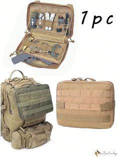 Bird in Bag - 1pc Multifunctional Outdoor Utility Hunting Waist Bag - Durable Belt Pouch with Tool Zipper, Tactical Medical First Aid Pouch, Phone Holder Case - Khaki First Aid Pouch, Military Gear Tactical, Tactical Gear Loadout, Hunting Bags, Personal Defense, Tactical Bag, Professional Bag, Picnic Bag, Belt Pouch