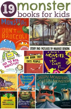 there are many books for kids to read in the book store, and they're all about monsters