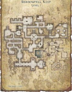 the map for shadowfell keep