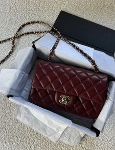 Chanel Bags Outfit, Chanel Bags 2024, Red Items Aesthetic, Red Chanel Bag, Sacs Tote Bags, Luxury Bags Collection, Wool Felting, Brand Logos, Girly Bags