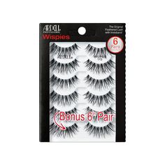 What could be better than the cult-favorite, worldwide #1 Wispies lashes? Go the extra mile in these shamelessly sexy Wispies 113 lashes! These Wispies strip lashes deliver big-time eye-opening results. Transforms your natural lashes by providing medium-level volume but an extra long length. Contains 6 pairs of temporary, reusable lashes. Adhesive not included. Align the lash band with your natural lash line to check the fit. Trim the outer end if required. Apply a thin line of lash adhesive to Wispies Lashes, Ardell Demi Wispies, Ardell Wispies, Longer Lashes, Ardell Lashes, False Eyelash Extensions, Wispy Lashes, Lashes Beauty, Lash Adhesive