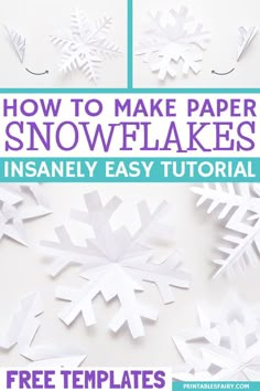 how to make paper snowflakes that are easy and fun