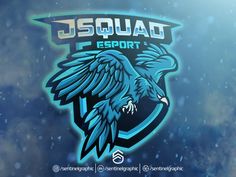 the logo for the jsquad esport team is shown in this image