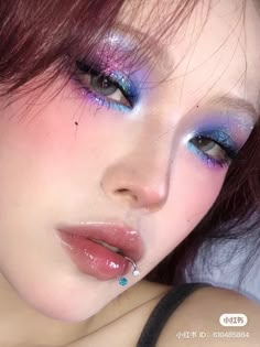 Disco Makeup, J Makeup, Day Makeup Looks, Cool Makeup Looks, Youtube Makeup, Unique Makeup, Creative Makeup Looks