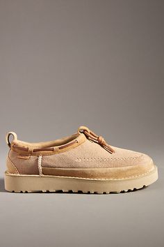 Sheepskin upper UGGplush™ 60% upcycled wool, 40% TENCEL™ Lyocell sockliner EVA sole Slip-on styling Imported | Tasman Crafted Regenerate Slippers by UGG in White, Women's, Size: Us 4/eu 36, Wool/Lyocell/Tencel at Anthropologie Fall Shoe, Cinderella Slipper, Champion Sneakers, Tomboy Chic, Sparkle Heels, T Strap Flats, Shoes Unique, Fringe Sandals, Ugg Tasman