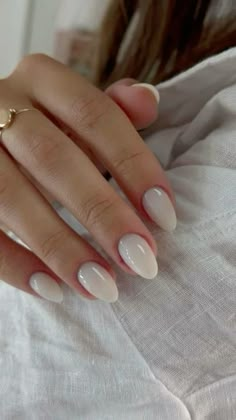 Clean Elegant Nails, June Acrylic Nails, Short Classy Nails, Hoco Nails, Wave Nails, Minimalist Nail, Basic Nails