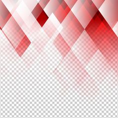 an abstract red and white background with checkered squares on the bottom, as well as transparent