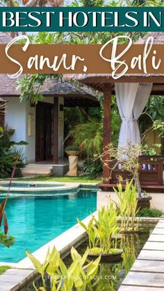 the best hotels in sanur bali