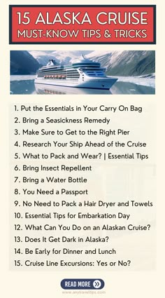 the alaska cruise must know tips and tricks