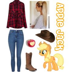 Applejack (modern) by ayiam4 on Polyvore Mlp Fashion, Mlp Outfits, Mlp Clothes, Jack Costume, Frozen Drawings, Apple Jack, Disney Bounds, Farm Ranch, Character Inspired Outfits