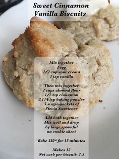 a close up of a plate of food with words describing the different types of cookies