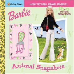 barbie magazine cover with an animal snapshots doll in the front and on the back