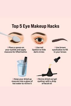 Makeup Life Hacks, Beginners Eye Makeup, Makeup Hacks Beauty Secrets, Face Makeup Tutorial