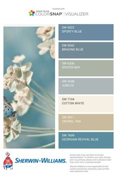 the color scheme for sheryln - williams's paint swatches