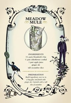 an advertisement for meadow mule featuring a man and woman