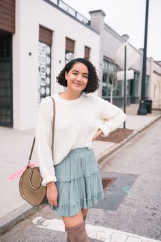 white sweater outfit spring, white sweater outfit spring color combos, everyday outfits, trendy outfits, white sweater outfit oversized, white sweater outfit dressy boots, cropped white sweater outfit, green mini skirt outfit spring, mint green mini skirt outfit, green mini skirt outfit casual, spring outfits 2020 trends, early spring outfits casual late winter, spring outfits black women, early spring outfits, spring outfits 2020 trends casual #earlyspring #springoutfits #spring #trendyoutfits Sweater Outfits Dressy