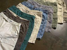 "NEW! Shop vintage trouser pants here: https://www.etsy.com/listing/1535285512 Shop from our collection of vintage cargo-style shorts straight out of the 80s, 90s, & early 2000s - available in a wide variety of brands, sizes, and hues. These shorts provide a soft worn-in comfort & feel perfect for your everyday go-to shorts. Embrace sustainability by giving a pair a new story to tell.  -There is only 1 available for each pair listed. New styles are added to the listing weekly!  * SIZING INFORMATION * *-Please refer to all sizing information for each pair listed. The approximate measurements of each pair may vary from its original tag size with vintage shorts. We have provided the waist, hip, inseam, & rise measurements for each pair to obtain the most accurate fit.  -Measurements and the o Cheap Casual Beige Cargo Shorts, 90s Hiking Outfit, 00s Style, Utility Shorts, 90s Shorts, Vintage Trousers, Hiking Shorts, New Story, Shorts Cargo