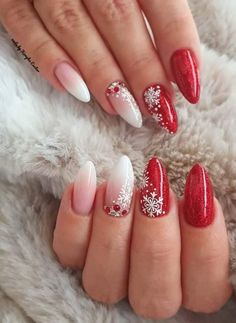 Festival Nails, Christmas Nail Designs, Christmas Nail, Christmas Nail Art