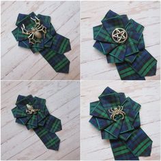 Gothic Style Tartan Ribbon Ruffle Brooch Tartan Brooch, Gordon Tartan, Tiny Hair Clip, Tartan Shoes, Plaid Wedding, Tartan Wedding, Plaid Accessories, Tartan Ribbon, Tartan Accessories