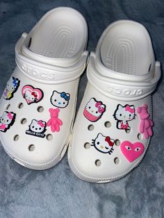 White Crocs Outfit, White Crocs, Hello Kitty Gifts