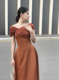 Satin Fabric Dress Design, Farewell Gowns, Hairstyle Medium Length, Farewell Dress, Farewell Dresses, Sunday Top, Chic Dress Classy, Sunday Dress, Myanmar Dress Design