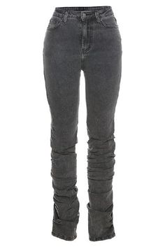 Stretch high waist jeans with scrunch ankle Trendy Fitted Pants For Streetwear, Trendy High-waisted Jeans For Winter, Chic Fitted Jeans For Streetwear, Winter Streetwear Stretch Jeans, Winter Stretch Jeans For Streetwear, Trendy Stretch Jeans For Winter, Trendy Jeans For Winter Night Out, Trendy Jeans For Night Out In Winter, Edgy Fitted Jeans For Fall