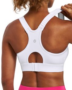 PRICES MAY VARY. Non-Removable Padding & Adjustable Straps: Women's non-removable racerback bra from Ewedoos give you the coverage and confidence to burn calories without holding anything back. The tight-fitting padded sports bra features adjustable straps and a sports racer-back silhouette for enhanced versatility and mobility while you're on the move Next-level Comfort with Every Movement: High resilience, 4-way stretch and irresistibly soft, our sports bras wield the power of aeroready to abs High Impact Sports Bra For Large Bust, High Impact Sports Bras, Gym Sports Bra, Hiit Session, Best Sports Bras, High Impact Sports Bra, Padded Sports Bra, Workout Running, Racerback Bra