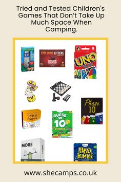 some games that don't take up much space when camping