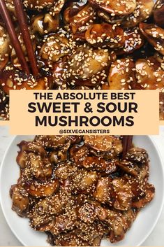 the absolute best sweet and sour mushrooms with sesame seeds is an easy to make appetizer