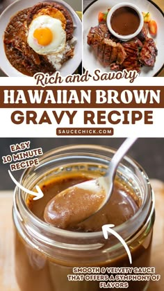 Hawaiian Brown Gravy Recipe Hawaiian Sauce, Hawaiian Recipes, Hawaiian Seasoning, Best Gravy Recipe, Brown Gravy Recipe, Best Sauce Recipe, Polynesian Food, Homemade Gravy Recipe