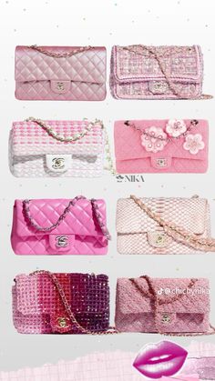 Chanel Pink, Expensive Handbags, Women's Bags By Style, Handbag Pattern, Pink Chanel