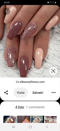 Glitter Gel Nail Designs, September Nails, Fancy Nails Designs, Winter Nails Acrylic, Glitter Gel Nails, Simple Gel Nails, Nail Designs Glitter, Dipped Nails, Classy Nails