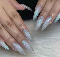 Taking New Clients, Blue Christmas Nails, Nail Art Inspo, Queen Nails, Winter Nails Acrylic, Grunge Nails, Seasonal Nails, Garden Grove