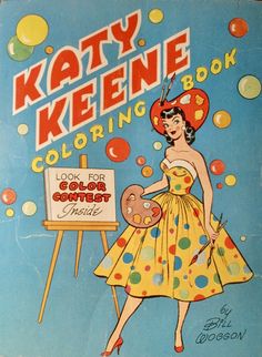 a book with an image of a woman in yellow dress and polka dots on the cover