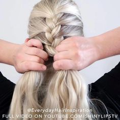 In this blogpost you will learn how to french braid your own hair step by step for complete beginners - Includes a REALTIME TALK THROUGH TUTORIAL! How To Make French Hairstyle, French Braid Step By Step On Yourself, French Braid Self, Full Hair Braided Hairstyles, How To Do A French Braid On Yourself Easy, How To Make French Braids Step By Step, How To Make Hair Braids Step By Step, How To Self Braid Hair Tutorials, French Braid Beginners Step By Step