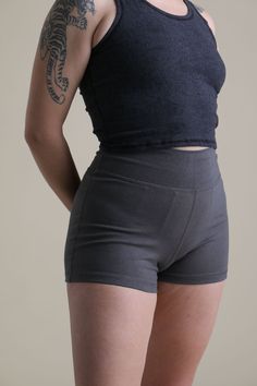 Our new and improved Hemp Shorts are here! With flatlock stitching to reinforce the seams and an added gusset, these will last even longer with regular wear & use. The hemp fabric adds antibacterial and antimicrobial properties, so your shorts won't hold onto odors like 100% cotton. Relaxed Fit Activewear With Short Inseam, Basic Stretch Bottoms With Built-in Shorts, Fitted Shorts With Pockets And 5-inch Inseam, Relaxed Fit Yoga Athletic Shorts, Everyday Activewear With Built-in Shorts, Stretch Cotton Biker Shorts With Short Inseam, Fitted Gray Bottoms With Hip Pockets, High Waist Cotton Stretch Biker Shorts, Basic Relaxed Fit Shorts