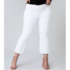 Spanx Kick Flare Pant Classic White, Size Large. These Pants Are The Cutest And The Fabric Is Amazing Quality. Dress Them Up Or Down, Wonderful Pants. Approximate Measurements Are Pictured. Happy To Accept Reasonable Offers, Always Absolutely No Trades Or Modeling Ask Any Questions, If Unsure Images Are Always Part Of My Description Kick Flare Pants, White Kicks, Kick Flares, Silver Lining, Seamless Leggings, Pajama Shirt, Fit N Flare Dress, Stretch Pants, White Pants