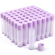 LotFancy 60 clear empty lip balm tubes with snap-on caps; Each tube is 5.5ml (3/16 oz), the perfect size for lip balm and lipstick; Compact size makes it an easy fit for pockets, purses and pouches. These lip balm container tubes are made of food-grade plastic, odor-free, BPA free and non-toxic; material ensures no warping when pouring hot mixes into the tubes; No material deformation or cracks during the cooling process. Our lip balm containers come with a roll-up mechanism to effortlessly push Lip Balm Containers, Diy Lipstick, Lip Balm Tubes, Plastic Containers, Lipstick Lip, Lip Oil, Makeup Skin Care, Pharmacy Gifts, Skin Makeup