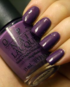 High Nails, Opi Purple, Shorter Nails, Opi Nail Colors, Nails Opi, Makeup Nails Designs, Polish Colors, Fall Nail Colors, Opi Nails