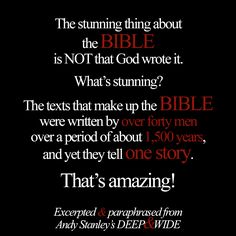 the bible is not that god wrote it what's summing? text reads